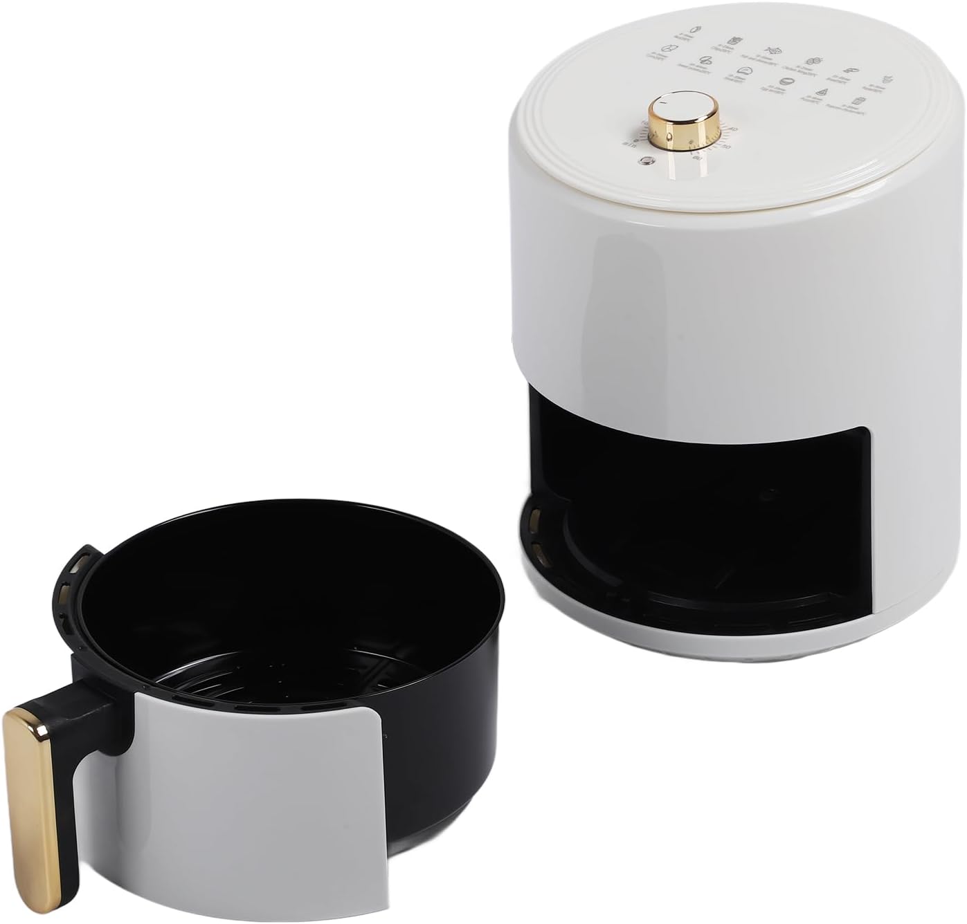 Freidora de aire, freidora de aire caliente eléctrica antiadherente de gran capacidad, freidora de aire de aceite saludable con temporizador