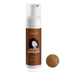 Tinte de encaje para mujer, espuma de mousse de 6.8 onzas líquidas, marrón medio moca, acabado natural, control de bordes de color de encaje, Tinte de encaje para mujer, espuma de mousse de 6.8 onzas líquidas, marrón medio moca, acabado natural, control de bordes de color de encaje,