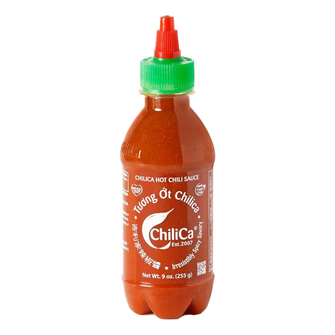Chilica Salsa de chile, salsa de chile picante, salsas de inmersión sabor picante, 25.1 oz (9, 1, cuenta)