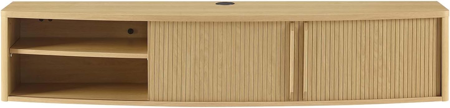 Modway Resonance – Mueble para TV de pared (60 pulgadas), color roble