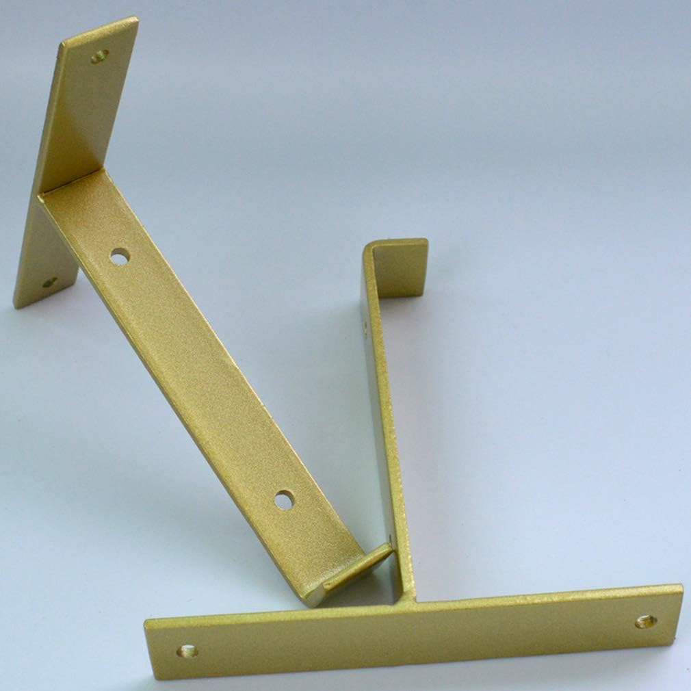 Soportes para estante de esquina de labio montados en la pared, soportes flotantes para estante de cocina, soportes para estante en ángulo recto en