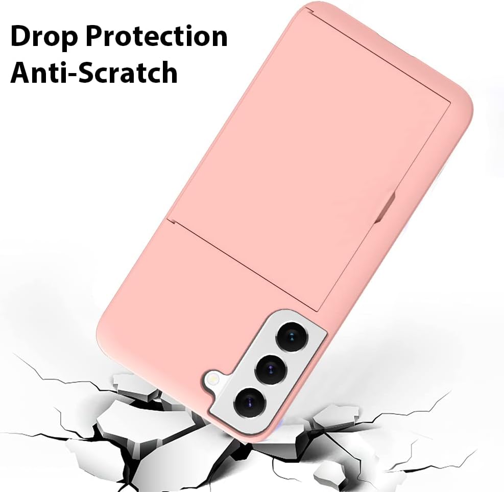 ZIYE Funda para Galaxy S21 Plus 5G con tarjetero, funda tipo cartera para Galaxy S21 Plus, antiarañazos, doble capa, bolsillo oculto, a prueba de