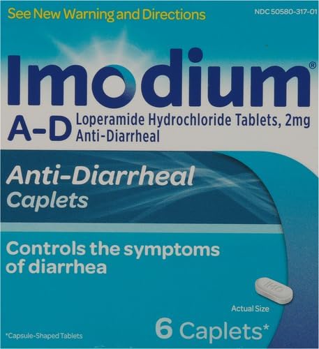 Cápsulas de alivio de diarrea Imodium A-D, medicina antidiarreica de clorhidrato de loperamida, 294314, 1