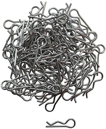 Apex RC Products 110 Medium RC CarCamiónBuggy Clips de cuerpo de acero galvanizado – 100 unidades 4026
