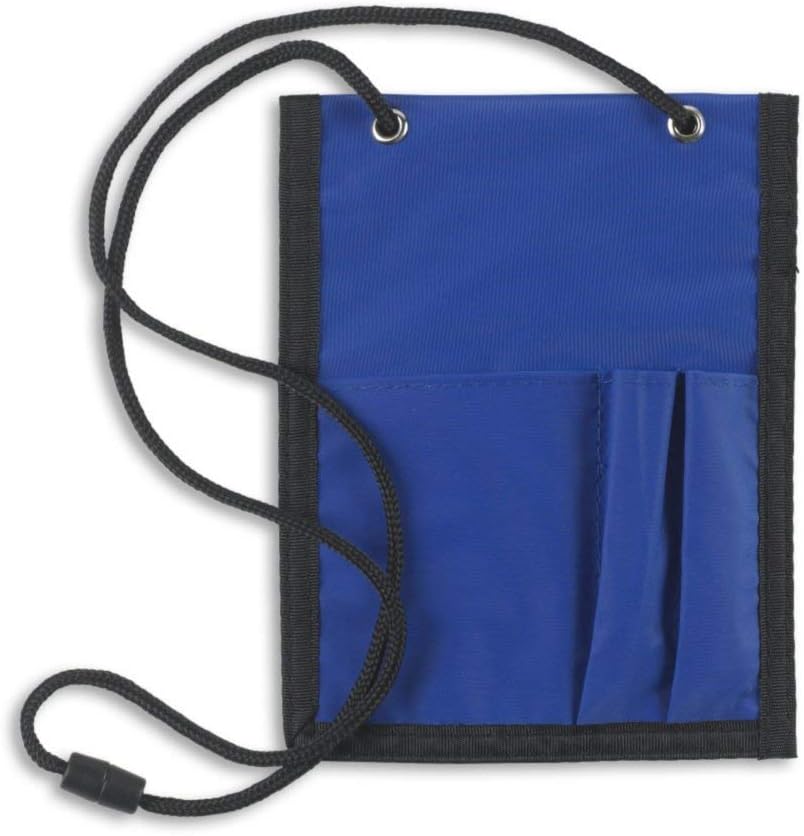 Combo de soporte para insignia de evento y cordón separable, soporte para insignia de nombre con trabillas para bolígrafo y bolsillo con cremallera,