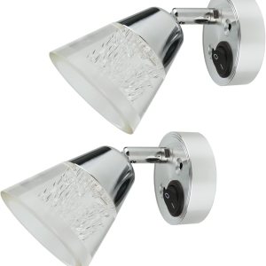 Luz de lectura de 12 V con interruptor, lámpara de noche pequeña para caravana, iluminación de barco, remolques de vehículos, tocador de cabina, Luz de lectura de 12 V con interruptor, lámpara de noche pequeña para caravana, iluminación de barco, remolques de vehículos, tocador de cabina,