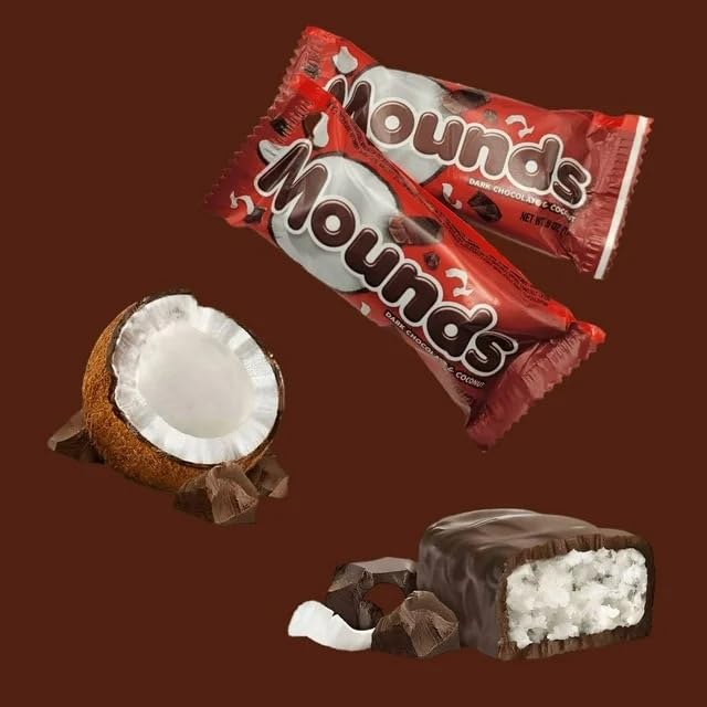 Mounds Chocolate oscuro y coco  Caramelos a granel  Bolsa de 5 libras aproximadamente 130 montículos de caramelo  Caramelo de chocolate, caramelo de