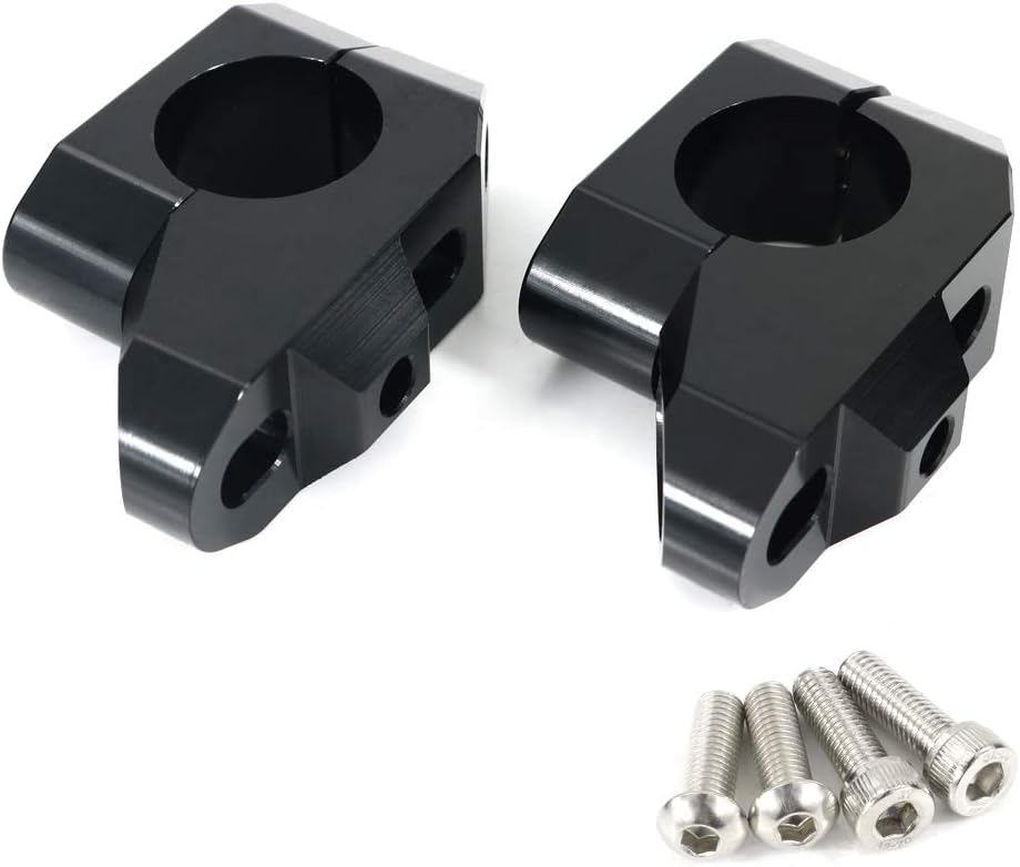 Xitomer Elevadores de manillar de 1.000 in de 1 pulgada con abrazaderas, apto para Shadow 600750, XV1700 96-10  XVZ1300, M50, Motocicleta ATV Dirt