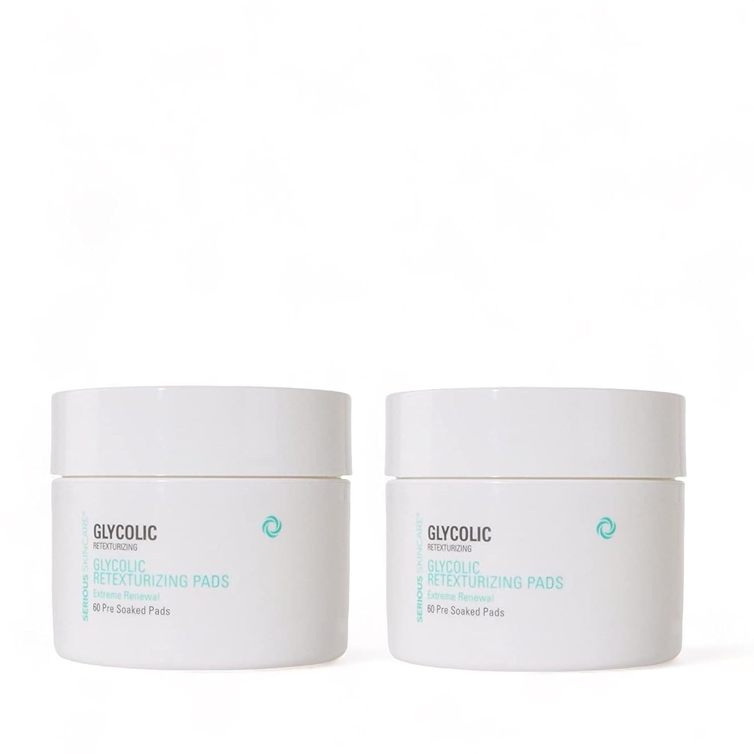 Serious Skincare – Almohadillas faciales de rejuvenecimiento glicólico para una piel más suave – Ácido glicólico – Exfolia las células muertas de la