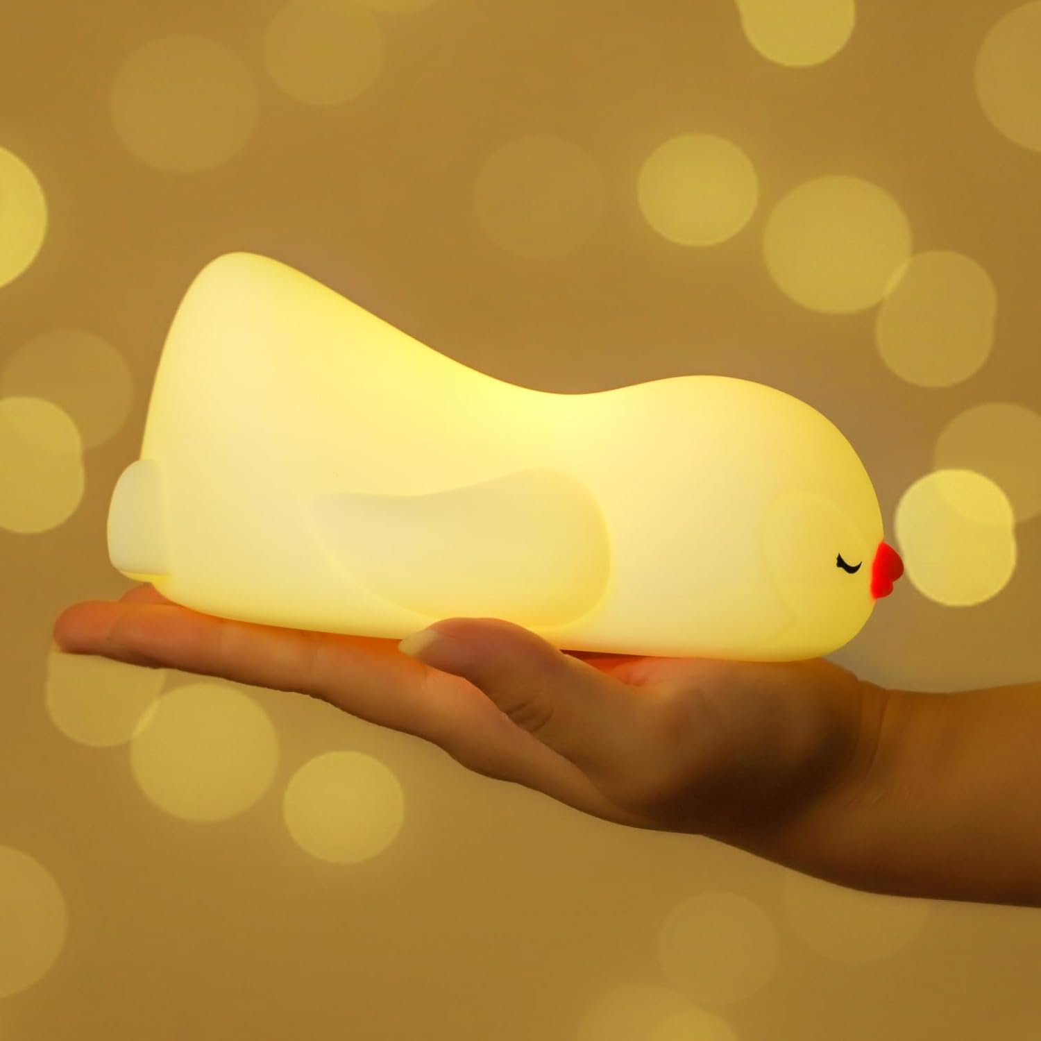 Nuevos regalos para el día de la madre, luz nocturna para lactancia materna, luz suave con control remoto y atenuación y temporizador y recargable,