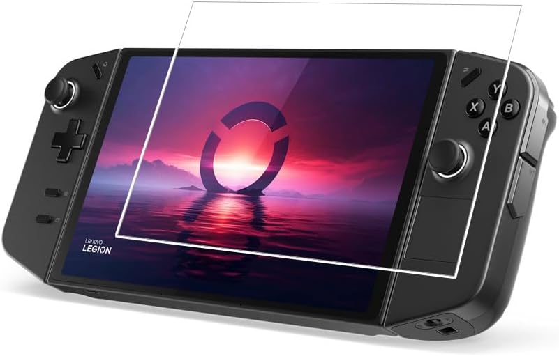 Walieoka – Protector de pantalla compatible con Lenovo Legion Go, película protectora de vidrio templado de dureza 9H, resistente a los arañazos,