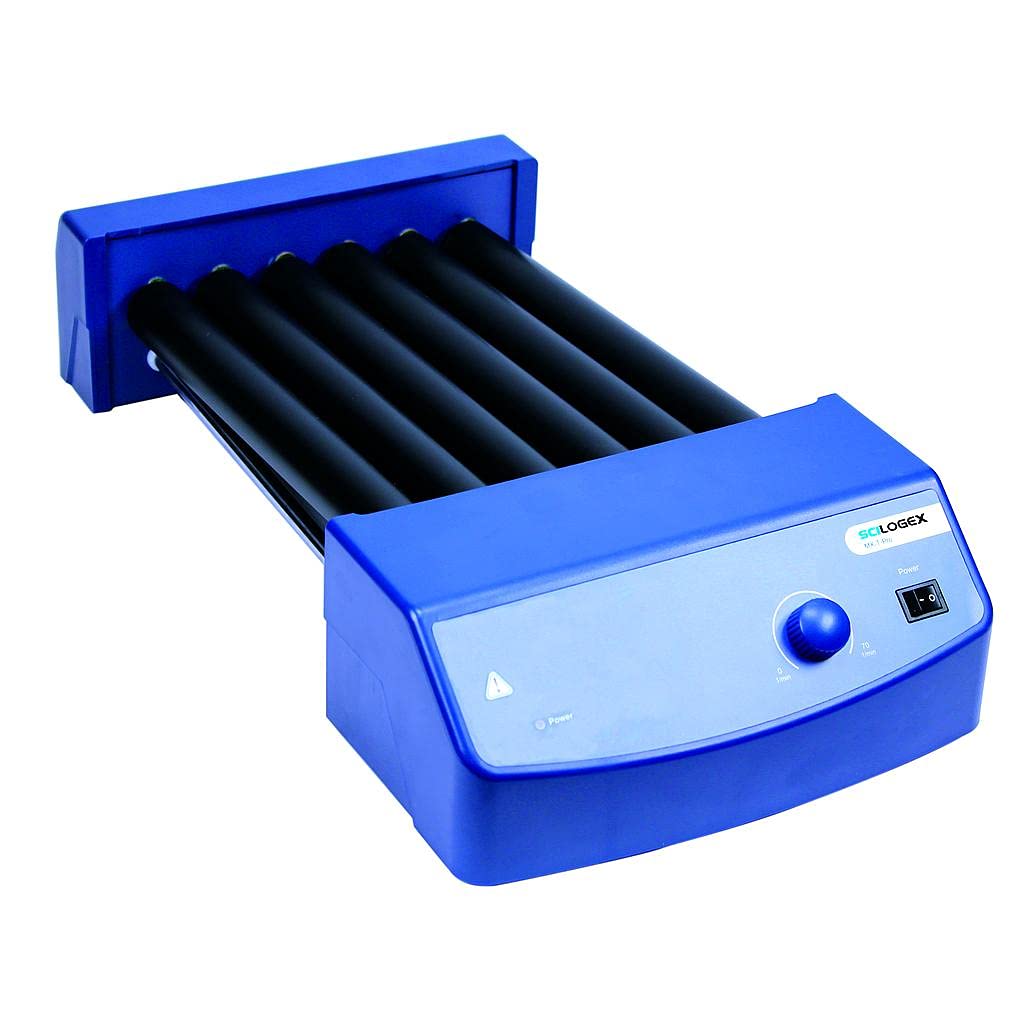 Scilogex Rodillo de tubo con movimiento de balanceo, velocidad variable fácil de controlar, 6 rodillos, enchufe estadounidense, 100240 V, 2 años de