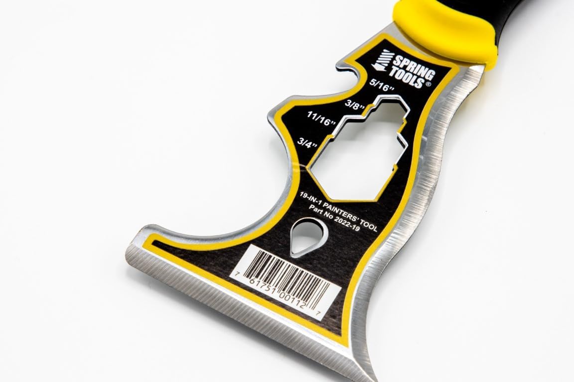 SPRING TOOLS – Herramienta para pintores 19 en 1, cuchillo de masilla de 3 pulgadas con fácil agarre