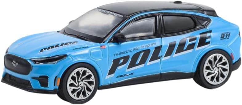 Greenlight 30429 2022 Ford Mustang Mach-E Police GT Performance Edition – Vehículo piloto totalmente eléctrico (exclusivo de Hobby) escala 164