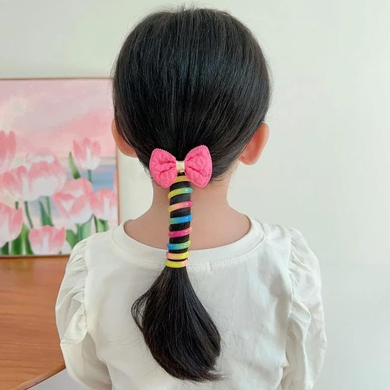 Ally-Pocket – Bandas de pelo coloridas para teléfono, bandas de pelo coloridas para niños, bandas de pelo de alambre de teléfono, bandas de pelo