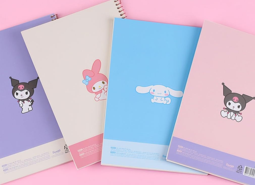 Lindo cuaderno de espiral en blanco sin rayas, alrededor de 60 hojas, 7.3 x 10.3 pulgadas, alrededor de 60 hojas (azul cielo)