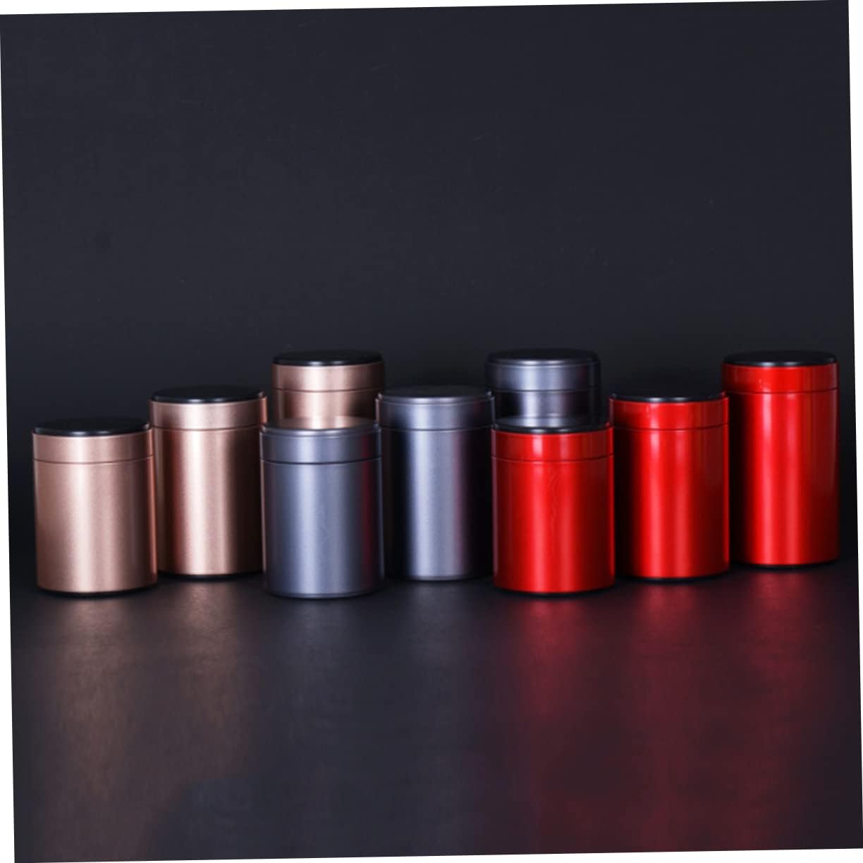 EXCEART 6 unidades de tarros de almacenamiento de alimentos, contenedor de harina, latas decorativas, latas de condimentos portátiles, latas de