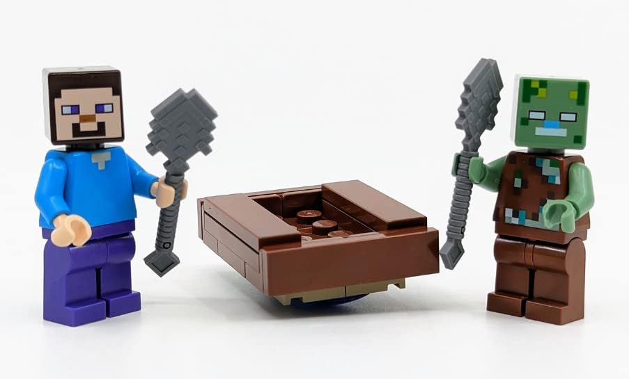 LEGO Minecraft Steve con minifiguras de zombies ahogados
