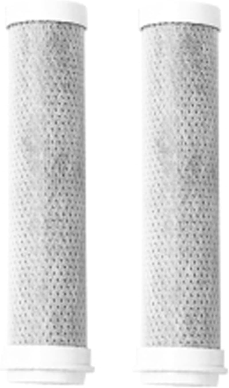 Juego de 2 cartuchos de filtro de fibra de carbono para cabezal de ducha para hélice desmontable Hydro Shower Jet Sets