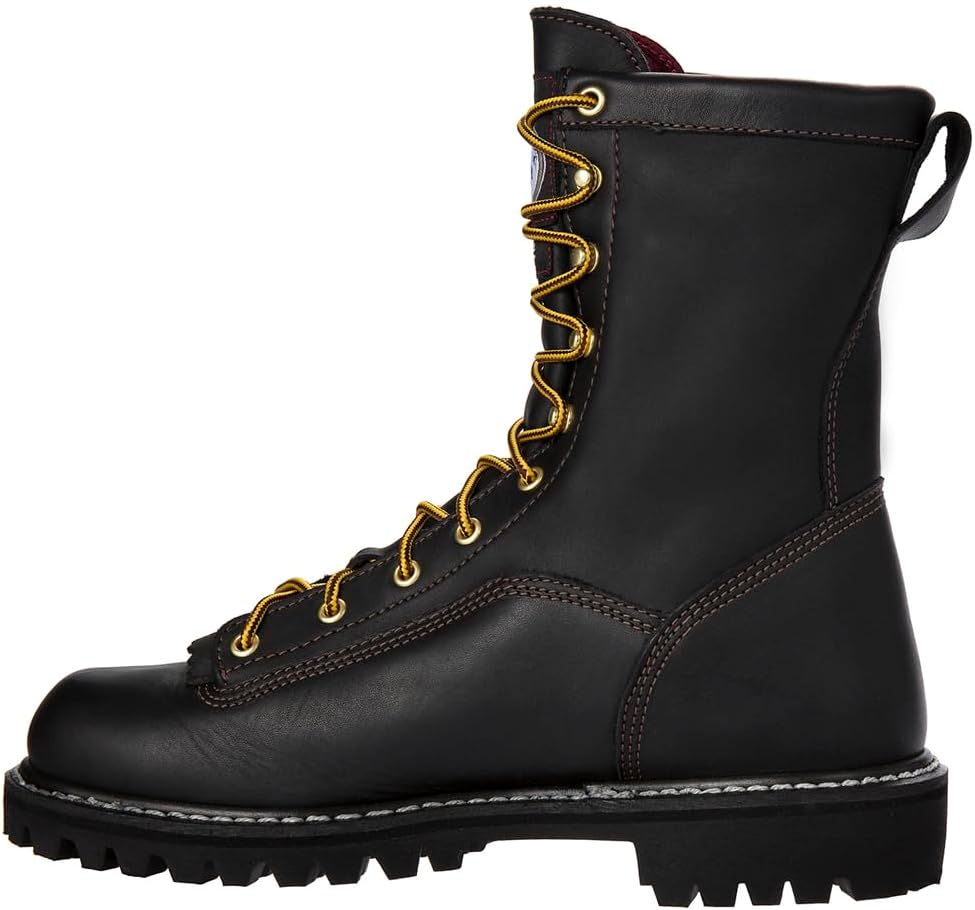 Georgia Botas de trabajo con aislamiento impermeable Gore-Tex de encaje a dedo del pie, Negro, 7,16