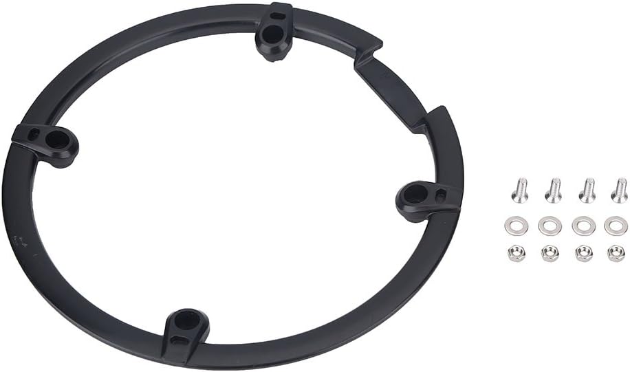 Keenso Protector de cadena para bicicleta de montaña, cubierta duradera para bielas de 4 agujeros, accesorios de protección de cadena para bicicleta