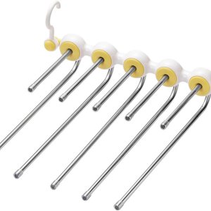 Worparsen Rotatable Tie Organizer Foldable Pants Hanger Hanging Space Saving Holder Trousers Storage Shelf Closet Organizer Yellow Worparsen Rotatable Tie Organizer Foldable Pants Hanger Hanging Space Saving Holder Trousers Storage Shelf Closet Organizer Yellow