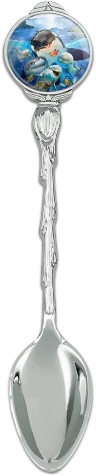 Niagara Falls New York Canada Selfie Orca Shark Dolphin Novedad Coleccionable Demitasse Tea Coffee Spoon
