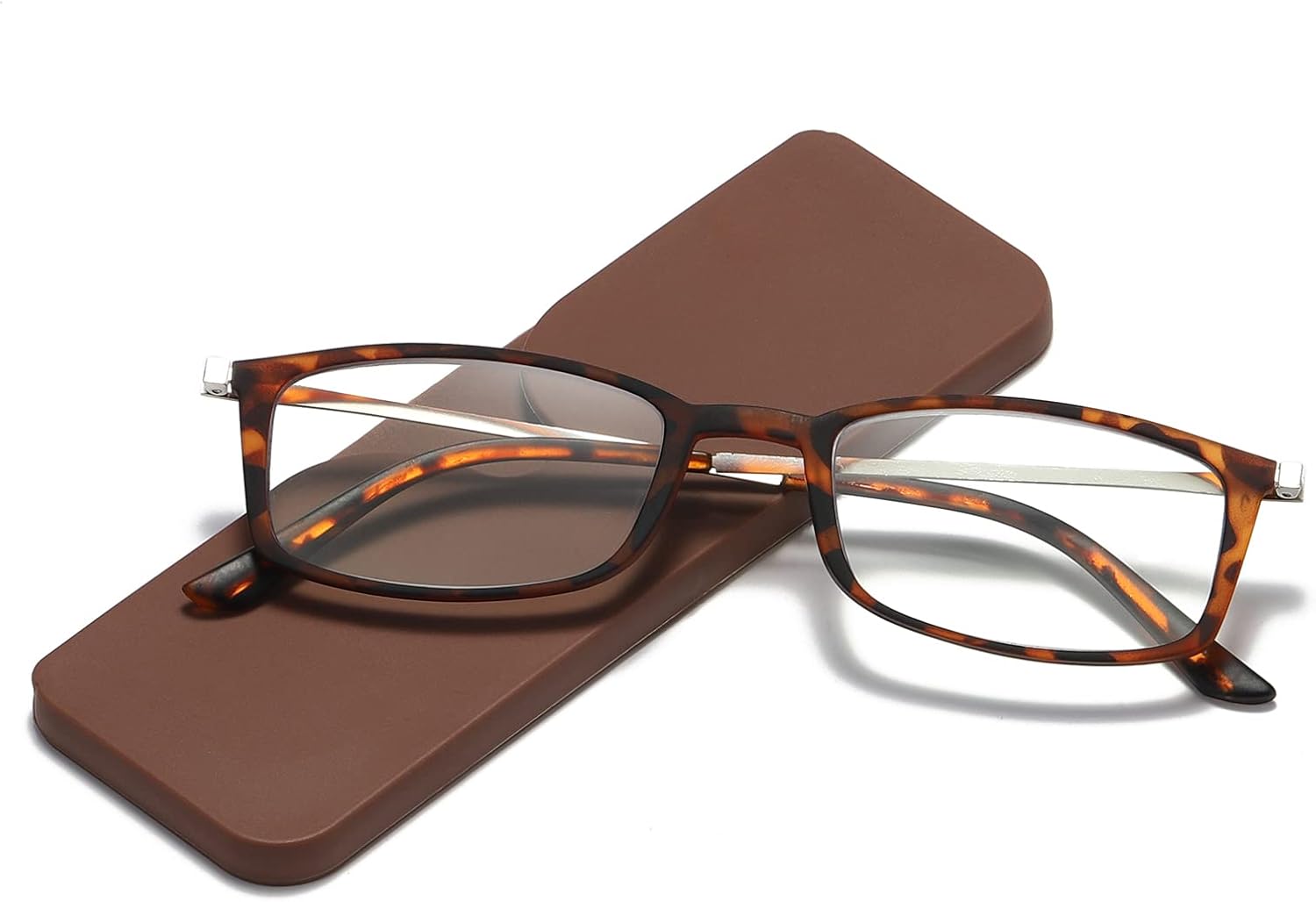KoKoBin Gafas de lectura ultrafinas anti-azul, gafas antirreflejos, Leopardo