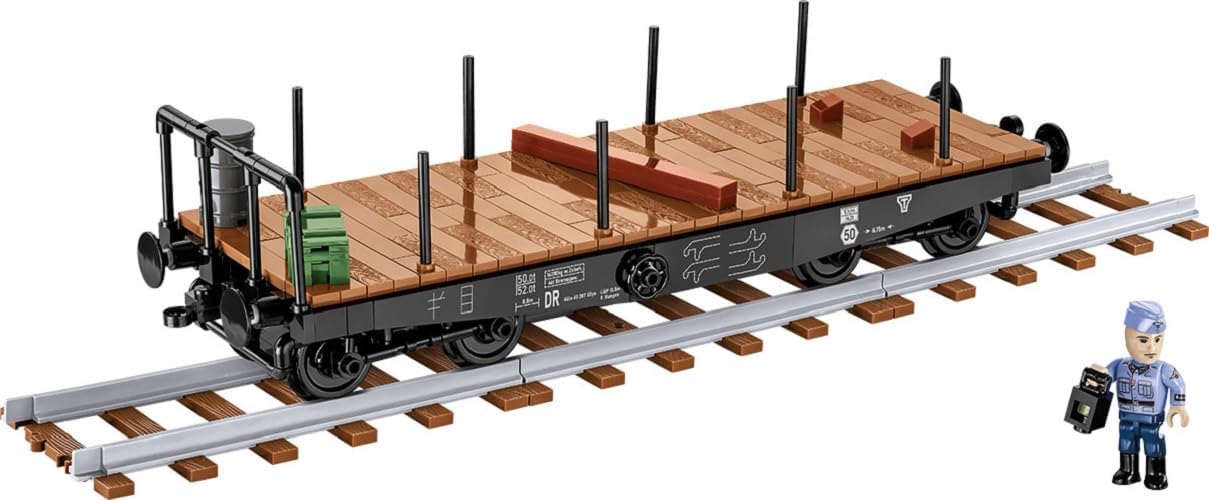 COBI Colección Histórica Segunda Guerra Mundial Schwerer Plattformwagen Tipo Ssys
