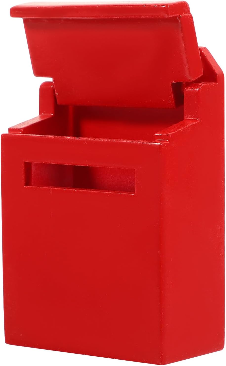 Zerodeko Buzón de madera para casa de muñecas, mini buzón de juguete a escala 112, buzón de correo en miniatura, adornos de buzón, modelo para