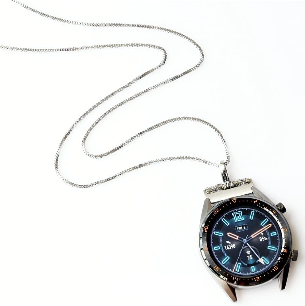 AgeratumWind Collar de acero inoxidable para reloj inteligente
