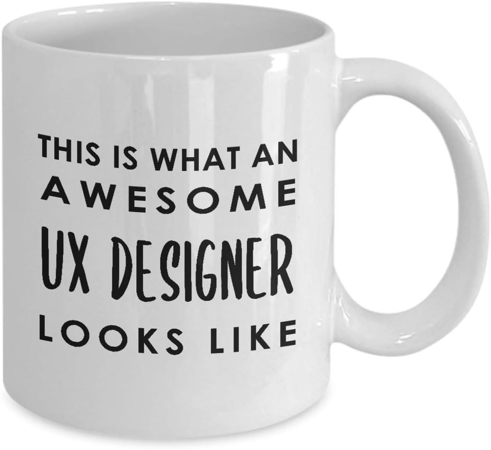 Gifts for UX Designer Coffee Mug Tea Cup – User Experience UI User Interface Design Artist Team Dept Graphic Digital Multimedia Creative Funny Cute