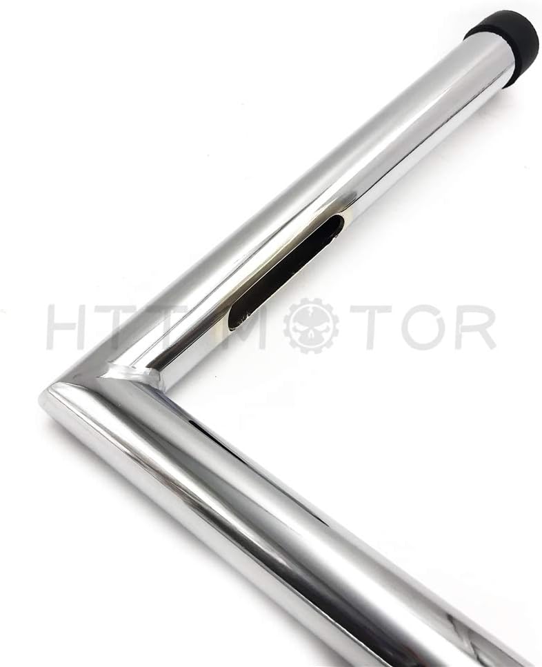 HTTMT HB08 – Manillar de 1 pulgada para de bicicleta con barras de 8 pulgadas y 4 pulgadas de extensión, con gancho en Z, compatible con XL