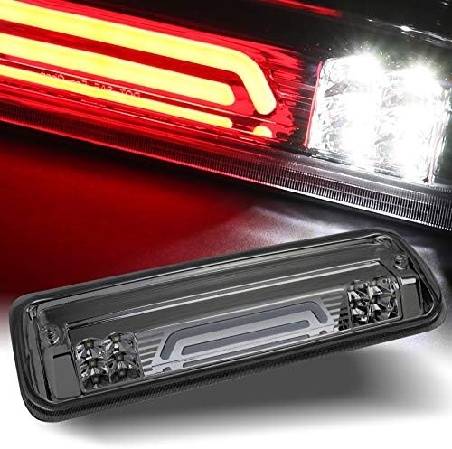 Q1-TECH, Repuesto para Ford F150 F-150 2004 – 2008  2004 – 2008 Ford Lobo  Lincoln Mark LT  Ford Explorer Sport rojoblanco LED humo lente alta