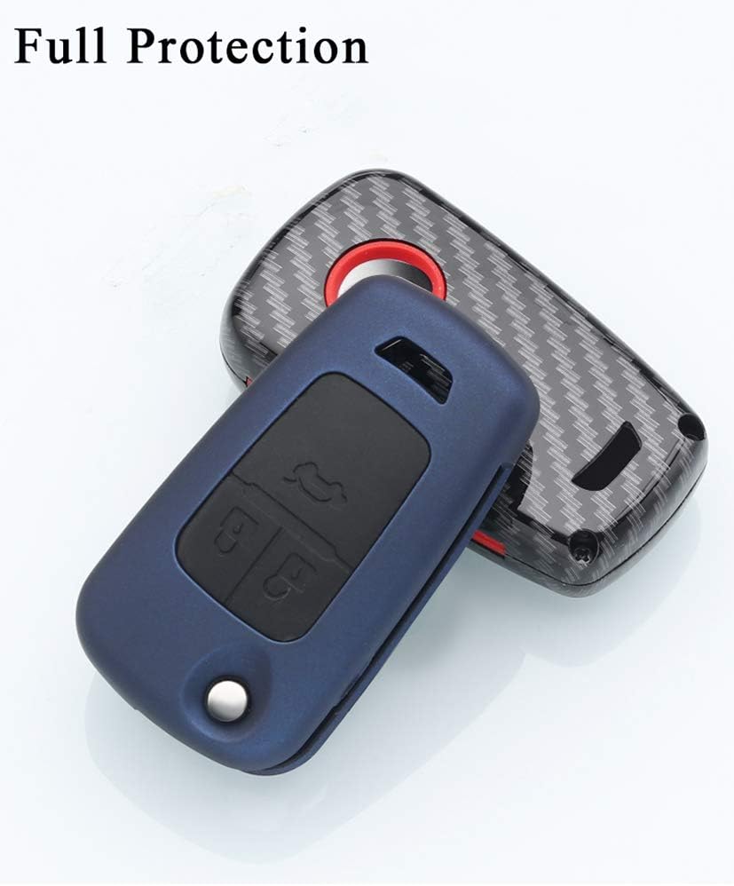 SANRILY 1 unids Flip Key Fob funda para Chevrolet Cruze Epica Lova Camaro Impala Aveo Keyless Remote Key Holder ABS+silicona clave funda protectora