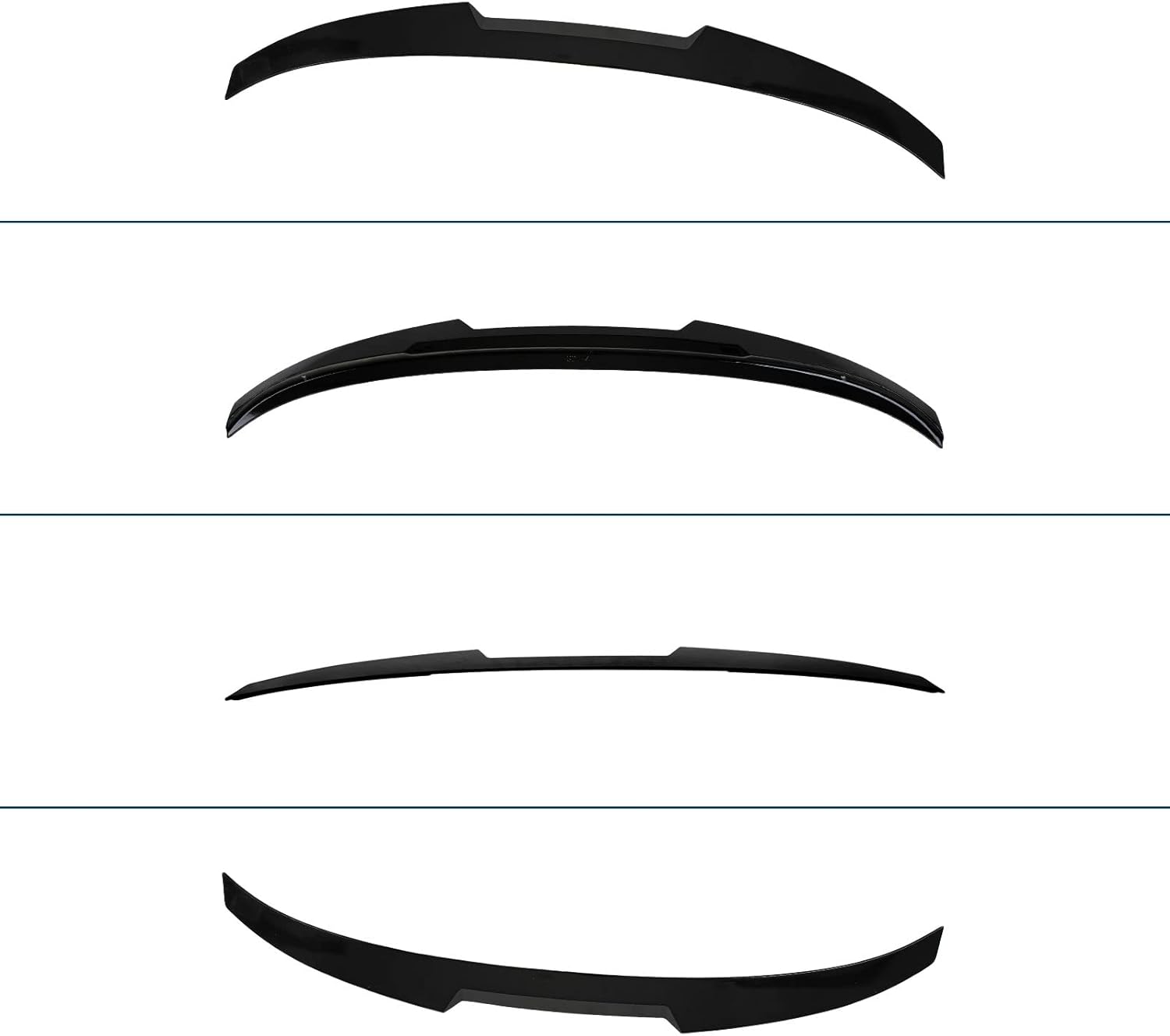 Alerón trasero negro brillante para maletero para BMW compatible con 2007-2013 E92 3 Series 328i E90 M3 335i 335xi 335is 335i 328i 328xi (Regular)