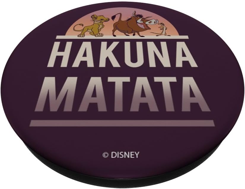 Disney The Lion King Simba Timon Pumbaa Hakuna Matata Big PopSockets PopGrip agarre intercambiable para teléfonos y tabletas