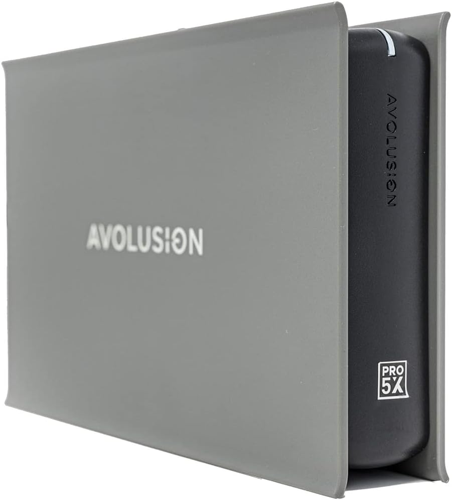 Avolusion PRO-5X – Disco duro externo USB 3.0 de 8 TB para PC, Mac, PS y Xbox (gris)