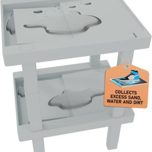 RAKABOT Estante para zapatos y botas de recogida y drenaje de agua y arena, solución única de estante de casillero y organizador de casilleros RAKABOT Estante para zapatos y botas de recogida y drenaje de agua y arena, solución única de estante de casillero y organizador de casilleros