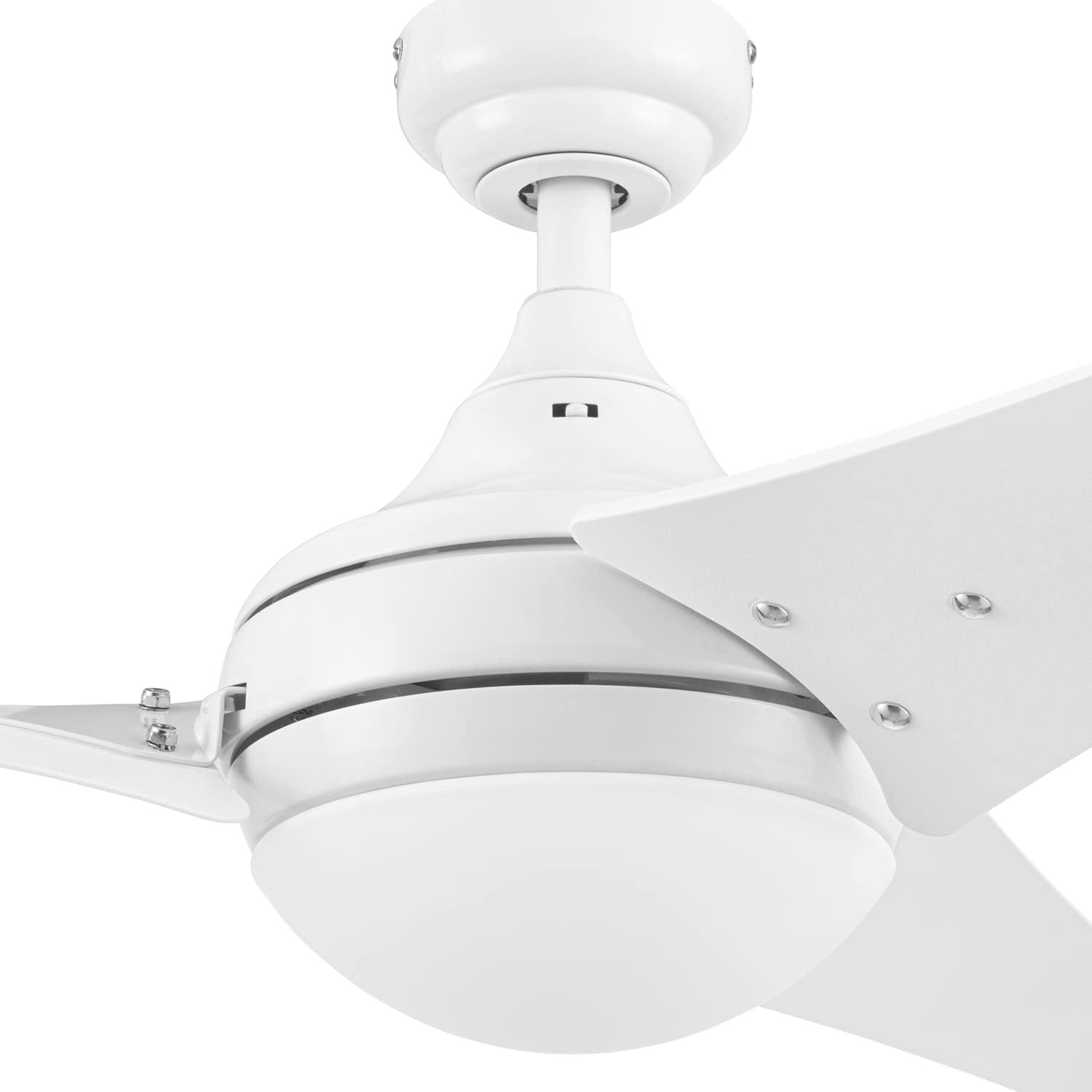 Prominence Home Maxon – Ventilador de techo para interiores de 52 pulgadas con luz LED, control remoto, 3 aspas modernas de alto rendimiento, flujo
