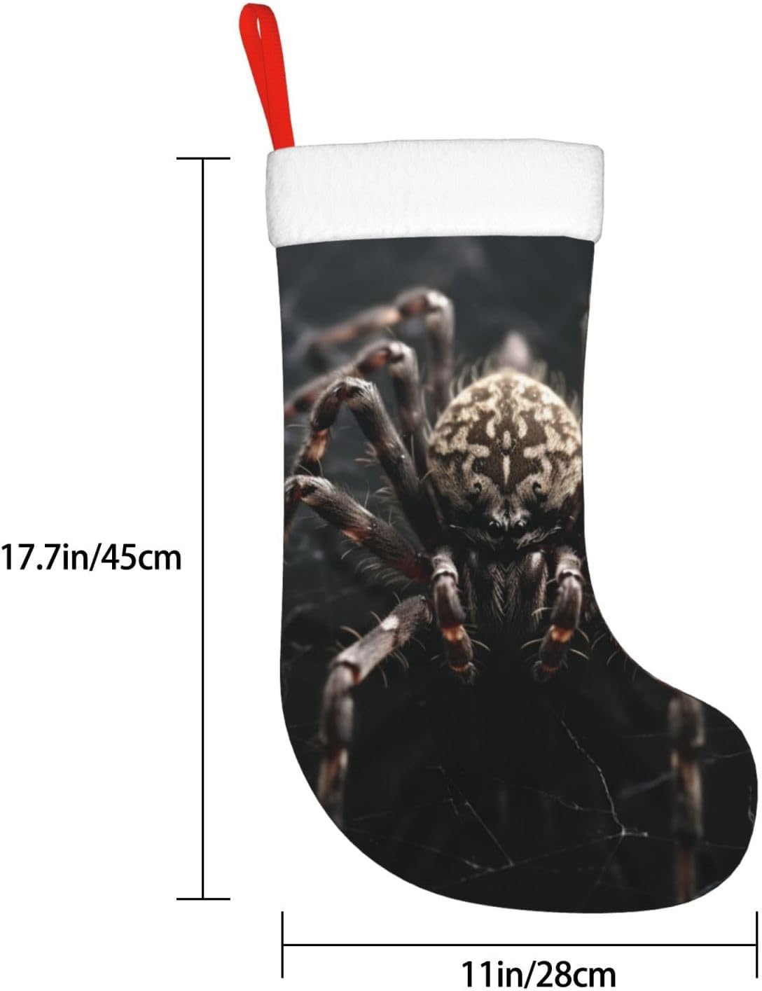 Calcetines de Navidad con estampado de araña aterradora, medias decorativas para la familia, decoración de temporada navideña
