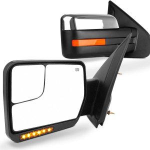 SCITOO – Espejos retrovisores laterales eléctricos para camioneta Ford F-150 modelos 2004 a 2014, con calefacción y direccionales SCITOO – Espejos retrovisores laterales eléctricos para camioneta Ford F-150 modelos 2004 a 2014, con calefacción y direccionales