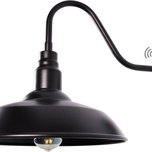 INNOSPARX Lámpara de pared exterior de 10 pulgadas con cuello de cisne de bronce claro para exteriores, montaje en pared, aplique de pared exterior INNOSPARX Lámpara de pared exterior de 10 pulgadas con cuello de cisne de bronce claro para exteriores, montaje en pared, aplique de pared exterior