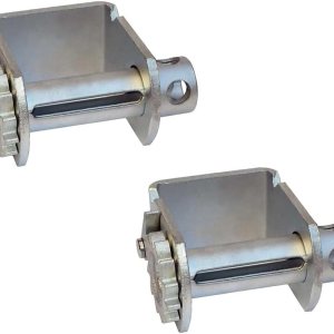 Mytee Products (2 unidades) Cabrestante deslizante estándar recubierto de zinc para C Track WLL 5500 lbs Mytee Products (2 unidades) Cabrestante deslizante estándar recubierto de zinc para C Track WLL 5500 lbs