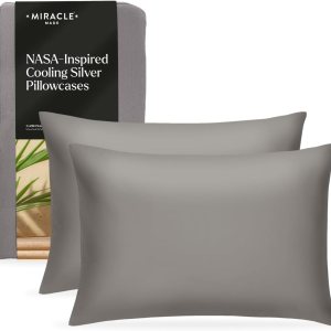 Miracle Made Luxe – Fundas de almohada termorreguladoras, paquete de 2 unidades, color piedra, KingCalil King, Miracle Clean & Cool, tela de lyocell Miracle Made Luxe – Fundas de almohada termorreguladoras, paquete de 2 unidades, color piedra, KingCalil King, Miracle Clean & Cool, tela de lyocell