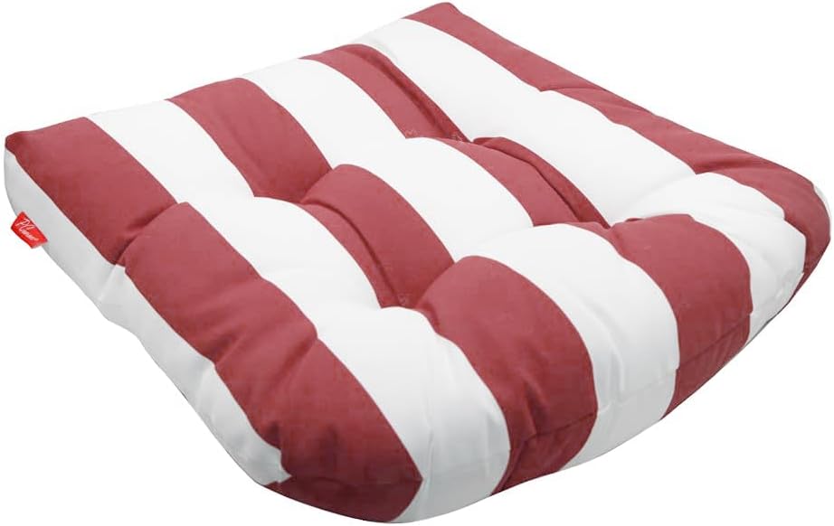 Pcinfuns Cojines de asiento para exteriores, 19 x 19 x 5 pulgadas, cojines de relleno grueso con esquinas redondas para sillas de patio, cojín para
