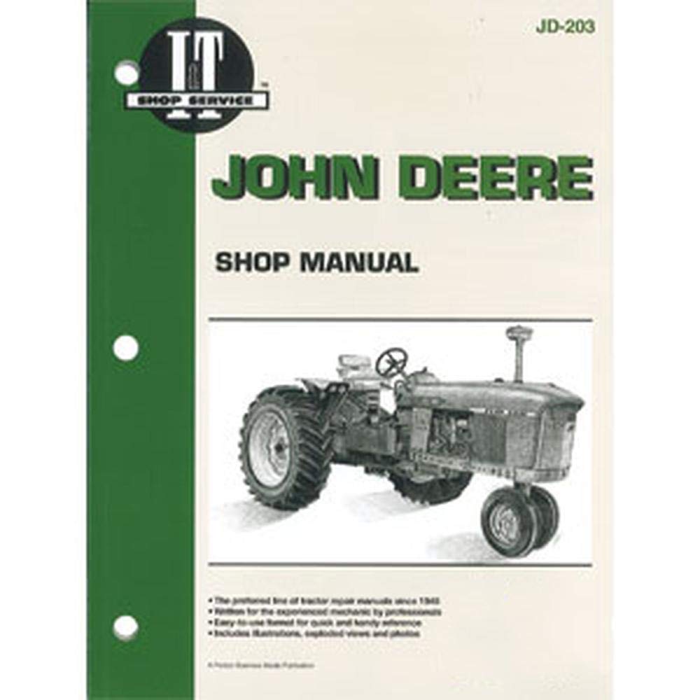 Stevens Lake Parts Nuevo manual de taller compatible con JD203 compatible con John Deere 3010 3020 4000 4010 4020 4320 4520