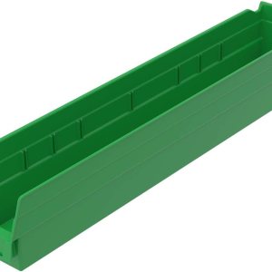 Akro-Mils 30124 – Caja de plástico para estantes anidados (24 x 4 x 4 pulgadas), verde, (paquete de 12) Akro-Mils 30124 – Caja de plástico para estantes anidados (24 x 4 x 4 pulgadas), verde, (paquete de 12)