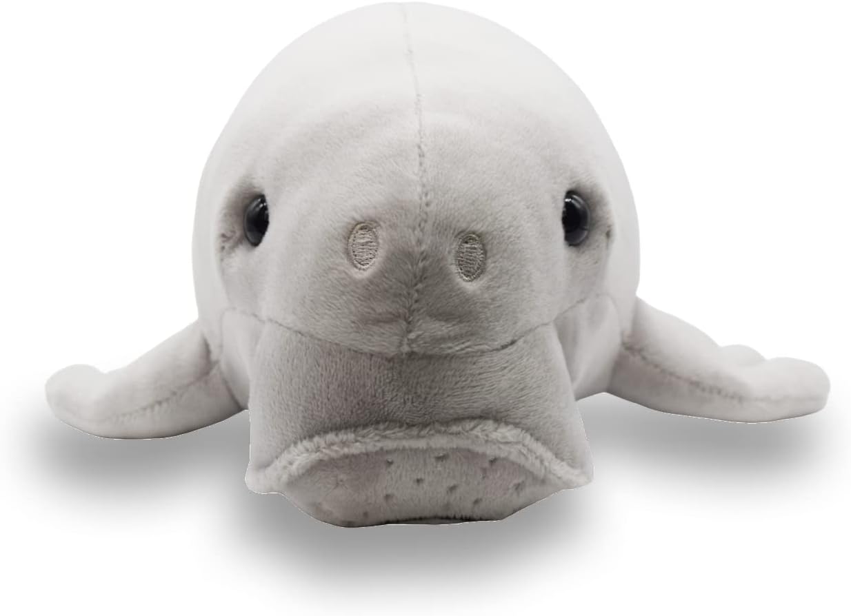 Juguete de peluche realista de Dugong, peluches de animales realistas, muñeca de animales de simulación