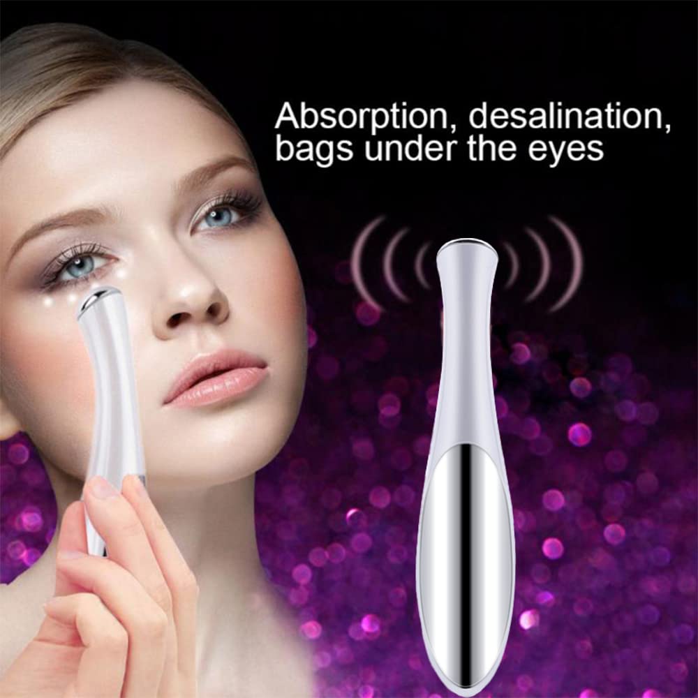 Varita de masaje de ojos blancos sin baterías Instrumento de belleza ocular Instrumento de masaje de elevación de ojos Instrumento de belleza de